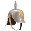 vidaXL Casque prussien allemand antique pour GN Argent&eacute; Acier