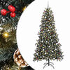 vidaXL Sapin de No&euml;l artificiel Vert 240 cm PVC, plastique et acier
