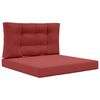 vidaXL Coussin de canap&eacute; d'ext&eacute;rieur 2 pcs Bordeaux Polyester
