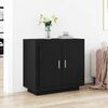 vidaXL Buffet Ch&ecirc;ne noir 80 x 40 x 75 cm Bois d'ing&eacute;nierie