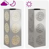 vidaXL Lumi&egrave;re de chemin LED solaire 2 pcs Acier inoxydable