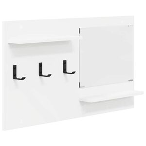 vidaXL Porte-manteau mural Montage mural Blanc 90 x 10 x 50 cm