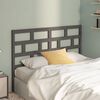vidaXL T&ecirc;te de lit Gris 141x4x100 cm Bois massif de pin