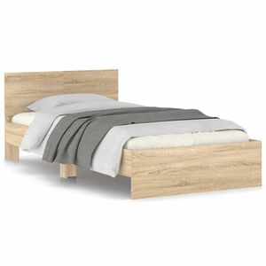vidaXL Cadre de lit sans matelas avec t&ecirc;te de lit 100x200 cm