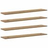 vidaXL &Eacute;tag&egrave;re &agrave; livres 4 pcs Marron 100 x 20 x 1,5 cm