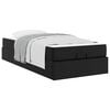 vidaXL Cadre de lit avec matelas Autre 2 pc Noir PVC