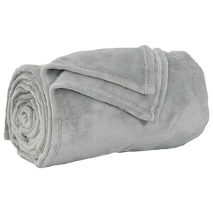 vidaXL plaid Gris 130 x 150 cm 0.51 kg Polaire