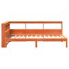 vidaXL Lit biblioth&egrave;que sans matelas cire marron 90x200 cm pin massif