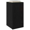 vidaXL Meuble TV mural Ch&ecirc;ne noir 30,5 x 30 x 60 cm Bois d'ing&eacute;nierie