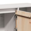 vidaXL Buffet Blanc 110,5x35x80 cm Bois massif de pin