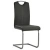 vidaXL Chaises &agrave; manger cantilever lot de 6 gris similicuir