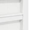 vidaXL Cadre de lit superpos&eacute; avec bureau Blanc 80 x 200 cm