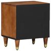 vidaXL Cabinet de chevet avec porte 2 pcs Marron miel 40 x 33 x 46 cm