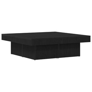 vidaXL Table basse Ch&ecirc;ne noir 90 x 90 x 28 cm Bois d'ing&eacute;nierie