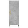 vidaXL Buffet haut Gris b&eacute;ton 34,5x34x180 cm Bois d'ing&eacute;nierie