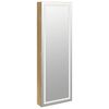 vidaXL Armoire &agrave; bijoux avec miroir et &eacute;clairage LED mural