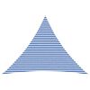 vidaXL Voile d'ombre 5 x 5 x 6 m HDPE Triangulaire Bleu et Blanc