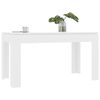 vidaXL table Blanc Panneau de particules