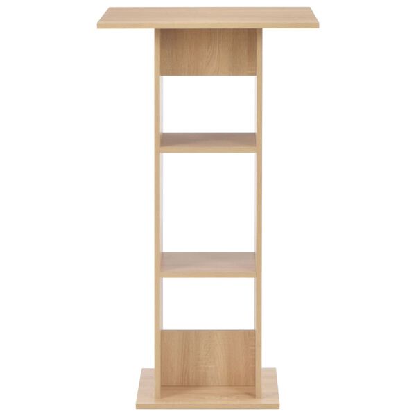 vidaXL Table de bar Chêne 60x60x110 cm