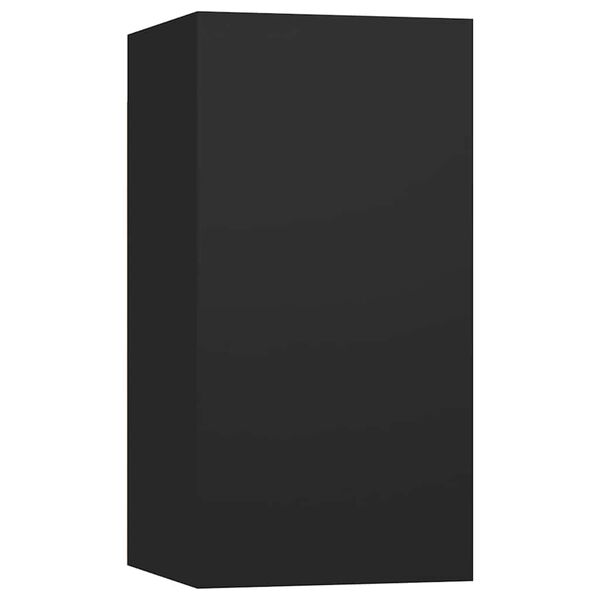 vidaXL Meuble TV Noir 30,5x30x60 cm Bois d&rsquo;ing&eacute;nierie