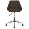 vidaXL Chaises pivotantes &agrave; manger lot de 4 marron similicuir