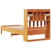 vidaXL Lit biblioth&egrave;que sans matelas cire marron 75x190 cm pin massif