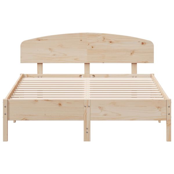 vidaXL Cadre de lit sans matelas 140x200 cm bois massif de pin