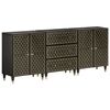 vidaXL Armoires lat&eacute;rales 3 pcs 60x33x75 cm bois massif de manguier