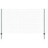 vidaXL Cl&ocirc;ture avec poteau Vert 1,4 x 10 m Acier et PVC
