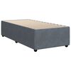vidaXL Sommier &agrave; lattes de lit et matelas Gris fonc&eacute; 90x190 cm Velours