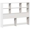 vidaXL Lit biblioth&egrave;que sans matelas blanc 120x190 cm bois pin massif
