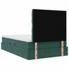 vidaXL Lit avec rangement et matelas Vert fonc&eacute; 120 x 200 cm Velours