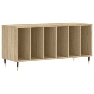 vidaXL Armoire &agrave; disques ch&ecirc;ne sonoma 100x38x48 cm bois d'ing&eacute;nierie