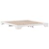 vidaXL Cadre de lit Blanc 200 x 200 cm Pin massif