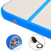 vidaXL Tapis gonflable de gymnastique avec pompe 800x100x15cm PVC Bleu