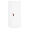 vidaXL Buffet haut Blanc 34,5x34x180 cm Bois d'ing&eacute;nierie