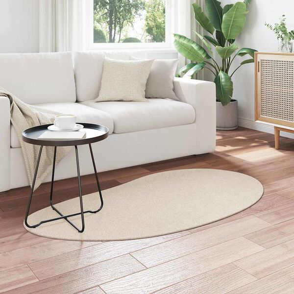 vidaXL Tapis de surface HUARTE Beige 80 x 150 cm Polyester