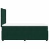vidaXL Sommier &agrave; lattes de lit et matelas Vert fonc&eacute; 80x200 cm Velours