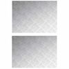 vidaXL Nez de marche 2 pc 70 x 50 cm Argent&eacute; Aluminium Rectangulaire