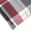 vidaXL Coussin de chaise longue &agrave; carreaux rouge 200x60x3 cm