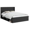 vidaXL Cadre de lit avec rangement et t&ecirc;te de lit 3 pcs