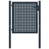 vidaXL Portail de cl&ocirc;ture Anthracite 102x75 cm Acier