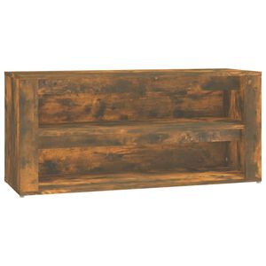 vidaXL &Eacute;tag&egrave;re &agrave; chaussures Ch&ecirc;ne fum&eacute; 100x35x45 cm Bois d'ing&eacute;nierie