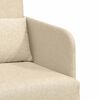 vidaXL Canap&eacute;-Lit 60cm Cr&egrave;me tissu