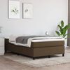 vidaXL Sommier &agrave; lattes de lit avec matelas Marron fonc&eacute; 120x200 cm
