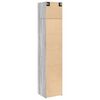 vidaXL Armoire de rangement mince sonoma gris 45x42,5x225 cm