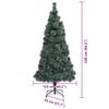 vidaXL Sapin de No&euml;l artificiel pr&eacute;-&eacute;clair&eacute; avec ensemble de boules