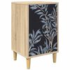 vidaXL Table de chevet DOKKUM Ch&ecirc;ne Sonoma 36 x 33 x 60 cm