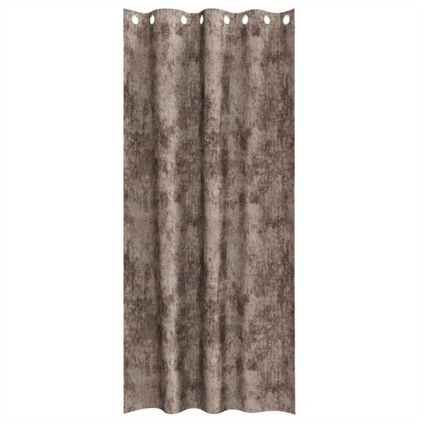 vidaXL Rideaux en velours 2 pcs Cappuccino 245 x 140 cm Velours