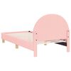 vidaXL Cadre de lit pour enfants avec t&ecirc;te de lit Rose 80 x 160 cm